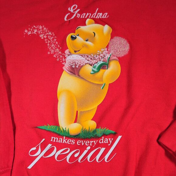 Vintage Disney Store Sweatshirt Grandmas Make Every Day Special Red size M Y2K - Picture 3 of 10